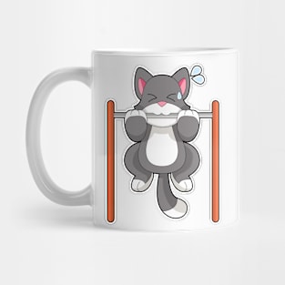 Cat Fitness Pull ups Sports Mug